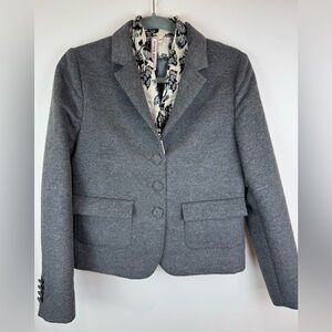 Antonio Marras Blazer Jacket 40 - US 4 Lined Wool Cashmere Gray Shawl Detail